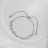Geometric hollowed-out horse eye diamond pull-out bracelet, adjustable and versatile bracelet Specification image